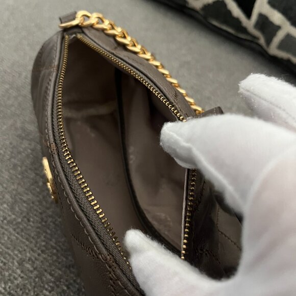 NWT TORY BURCH 141024 WILLA BARREL Crossbody Shoulder volcanic stone - Picture 9 of 10